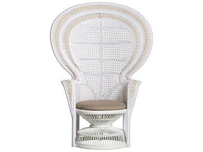 Emanuelle White Accent Chair