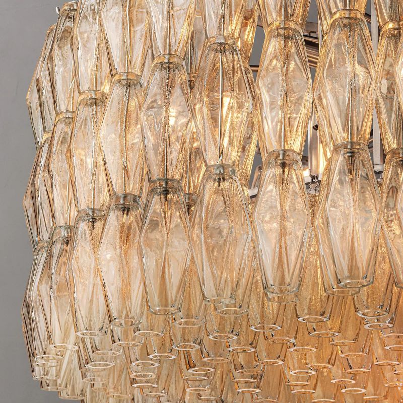 Tarin Clear Glass Round Chandelier 47"