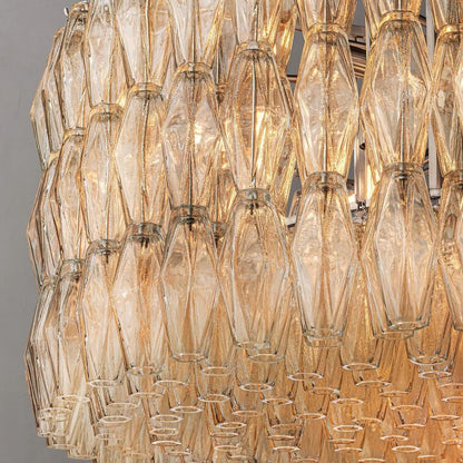 Tarin Clear Glass Round Chandelier 47"