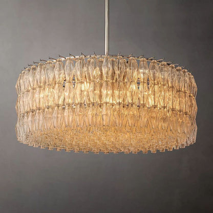 Tarin Clear Glass Round Chandelier 47"