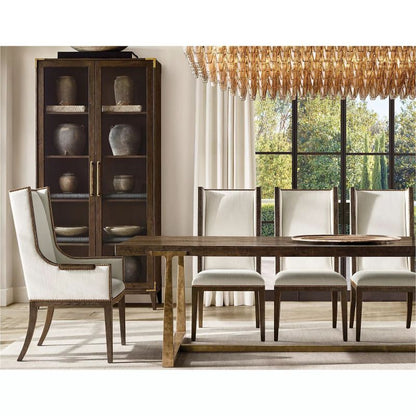 Tarin Smoke Glass Tiered Rectangular Chandelier 54"