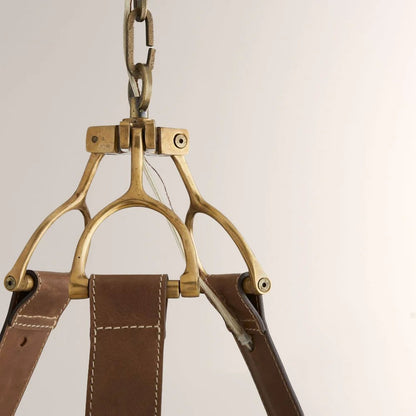 Chertona Round Leather Chandelier