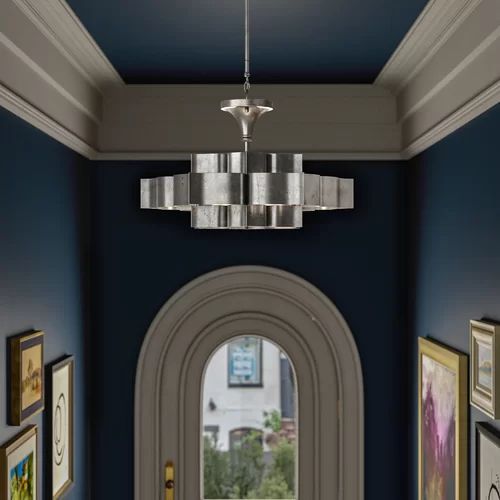 Classic Lotus 3 Tier 6 Light Chandelier