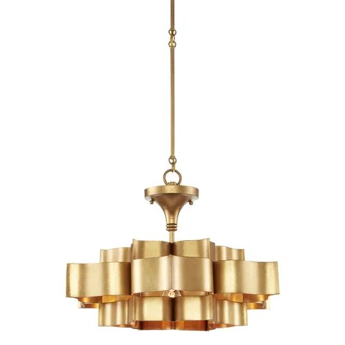 Classic Lotus 3 Tier 6 Light Chandelier