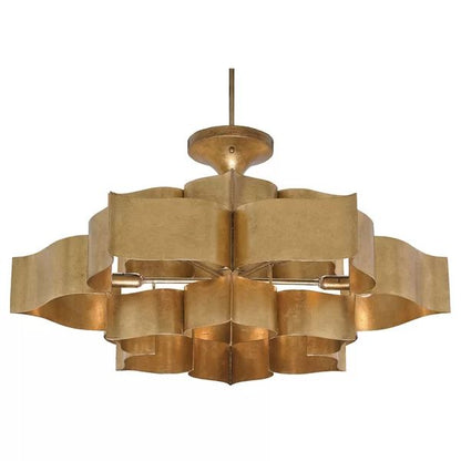 Classic Lotus 3 Tier 6 Light Chandelier