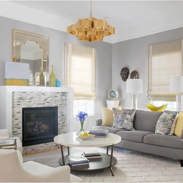 Classic Lotus 3 Tier 6 Light Chandelier