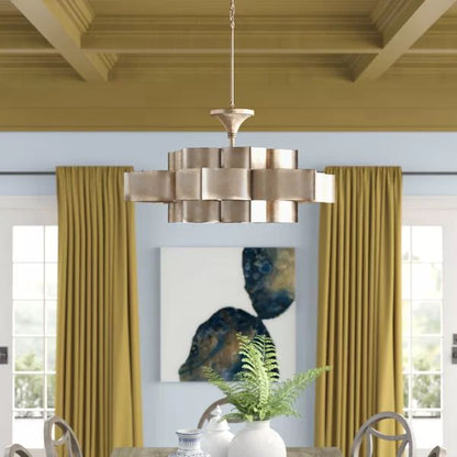 Classic Lotus 3 Tier 6 Light Chandelier