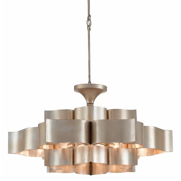 Classic Lotus 3 Tier 6 Light Chandelier
