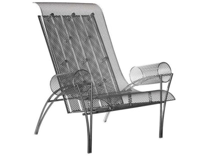 Suki Accent Chair by Toyo Ito in Black Satin Stainless Steel
