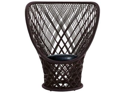Pavo by Patricia Urquiola Accent Chair with Black Leather Cushion