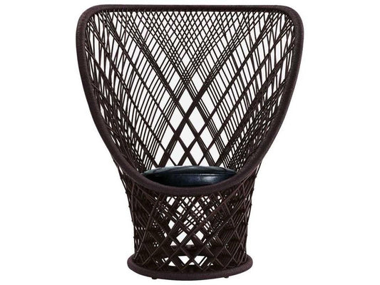 Pavo by Patricia Urquiola Accent Chair with Black Leather Cushion