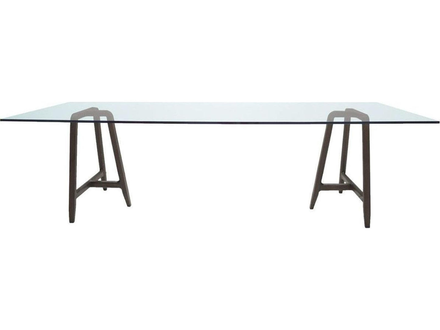 Easel By Ludovica + Roberto Palomba Rectangular Glass Dining Table
