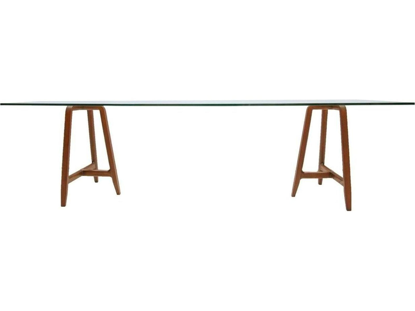 Easel By Ludovica + Roberto Palomba Rectangular Glass Dining Table
