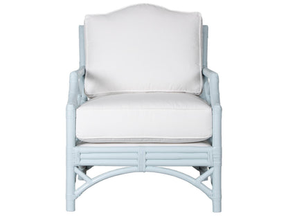 Chippendale Upholstered Lounge Chair with Custom Finish and Fabric