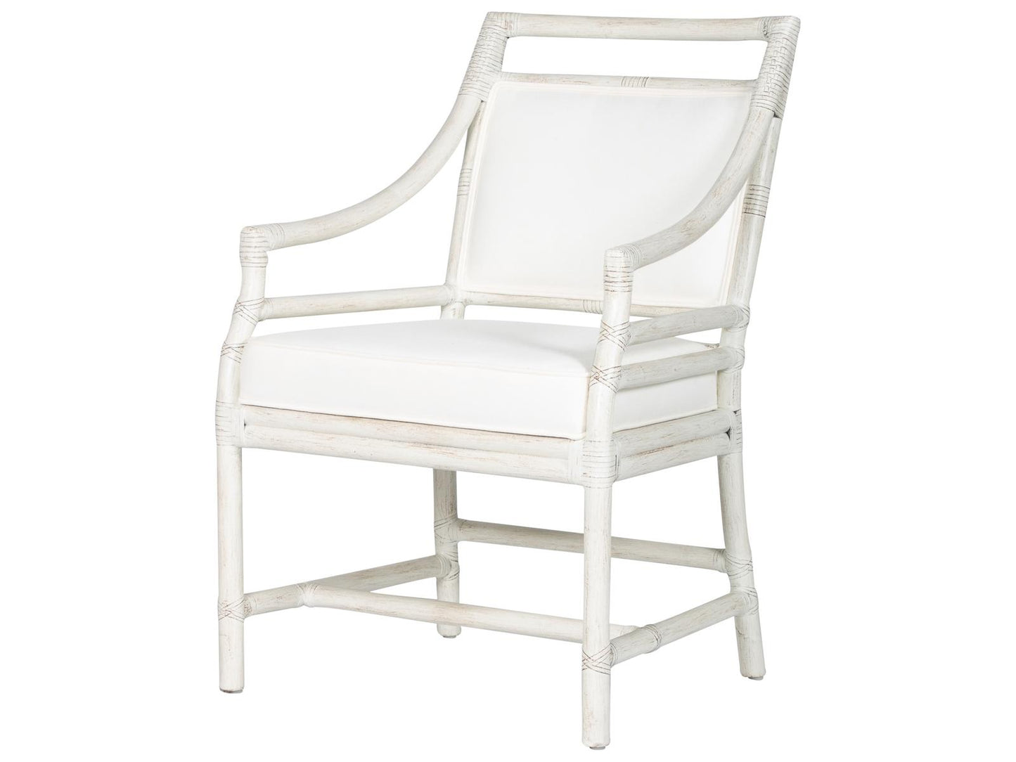 X and Diamond Rattan Arm Dining Chair Classic Design