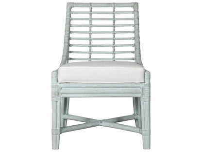 Luna Rattan Upholstered Dining Side Chair
