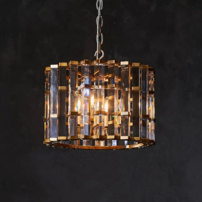 Dora Glass Round Chandelier