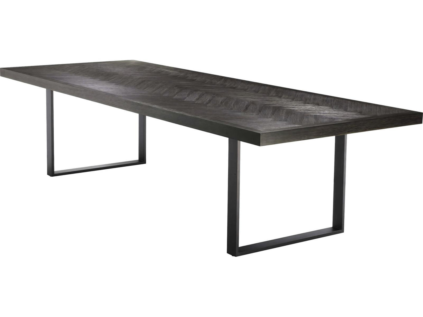 Melchior Charcoal Oak Veneer Cm Dining Table