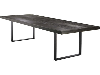 Melchior Charcoal Oak Veneer Cm Dining Table
