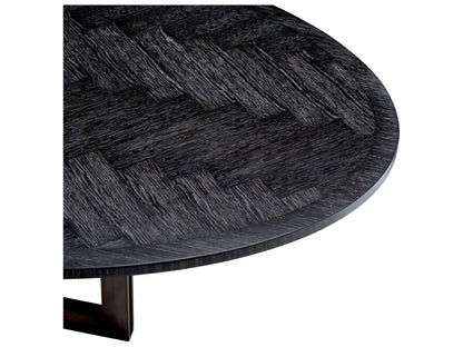 Melchior Oval Charcoal Oak Veneer Dining Table