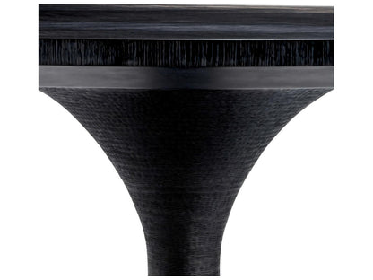 Melchior Round Charcoal Oak Veneer Dining Table