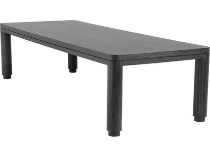 Atelier 118 Inch Rectangle Dining Table in Charcoal Grey Oak Veneer