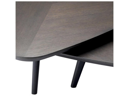 Lauren S/2 Mocha Straight Oak Ven Coffee Table
