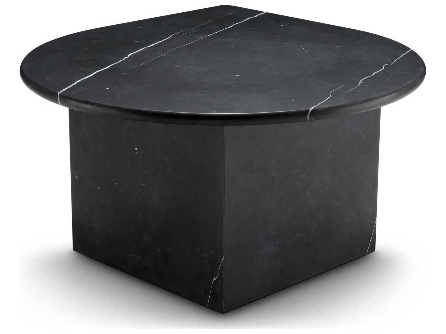 Naples Set of 3 Honed Black Marble Coffee Tables