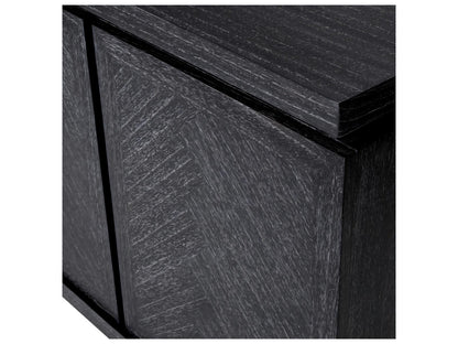Bowen Charcoal Grey Oak Veneer Dresser with Herringbone Pattern