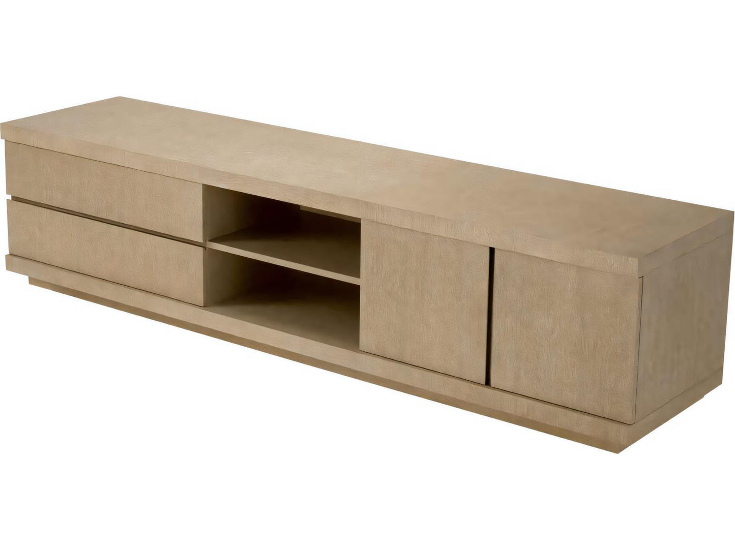 Crosby Washed Oak Veneer TV Cabinet Urban Modern Media Console