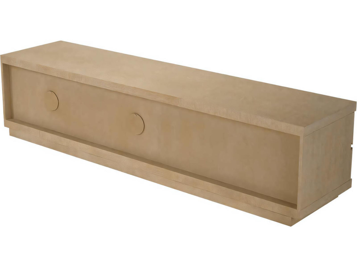 Crosby Washed Oak Veneer TV Cabinet Urban Modern Media Console