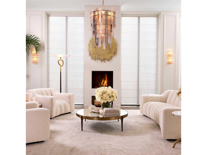 Artemisa L Brushed Brass Coffee Table
