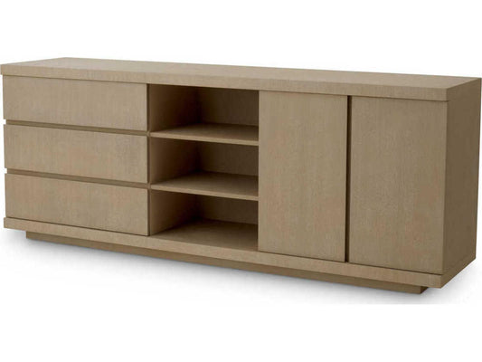 Crosby Washed Oak Veneer Dresser Urban Modern Style