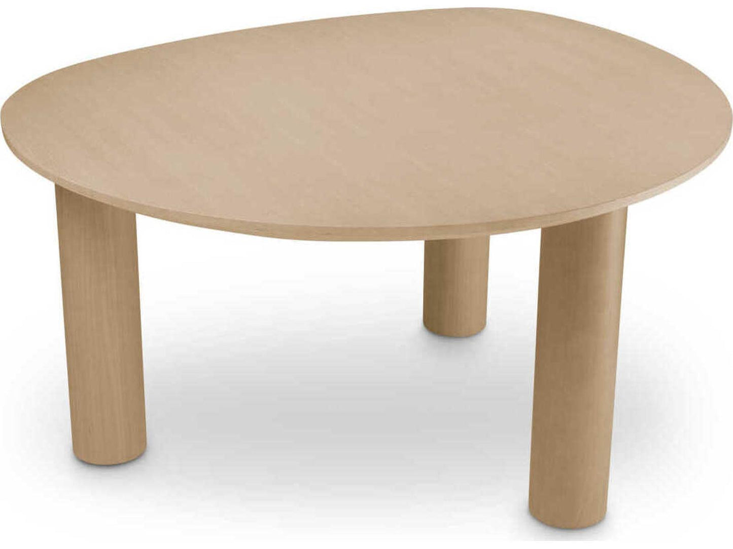 Lombardo Irregular Natural Oak Veneer Dining Table