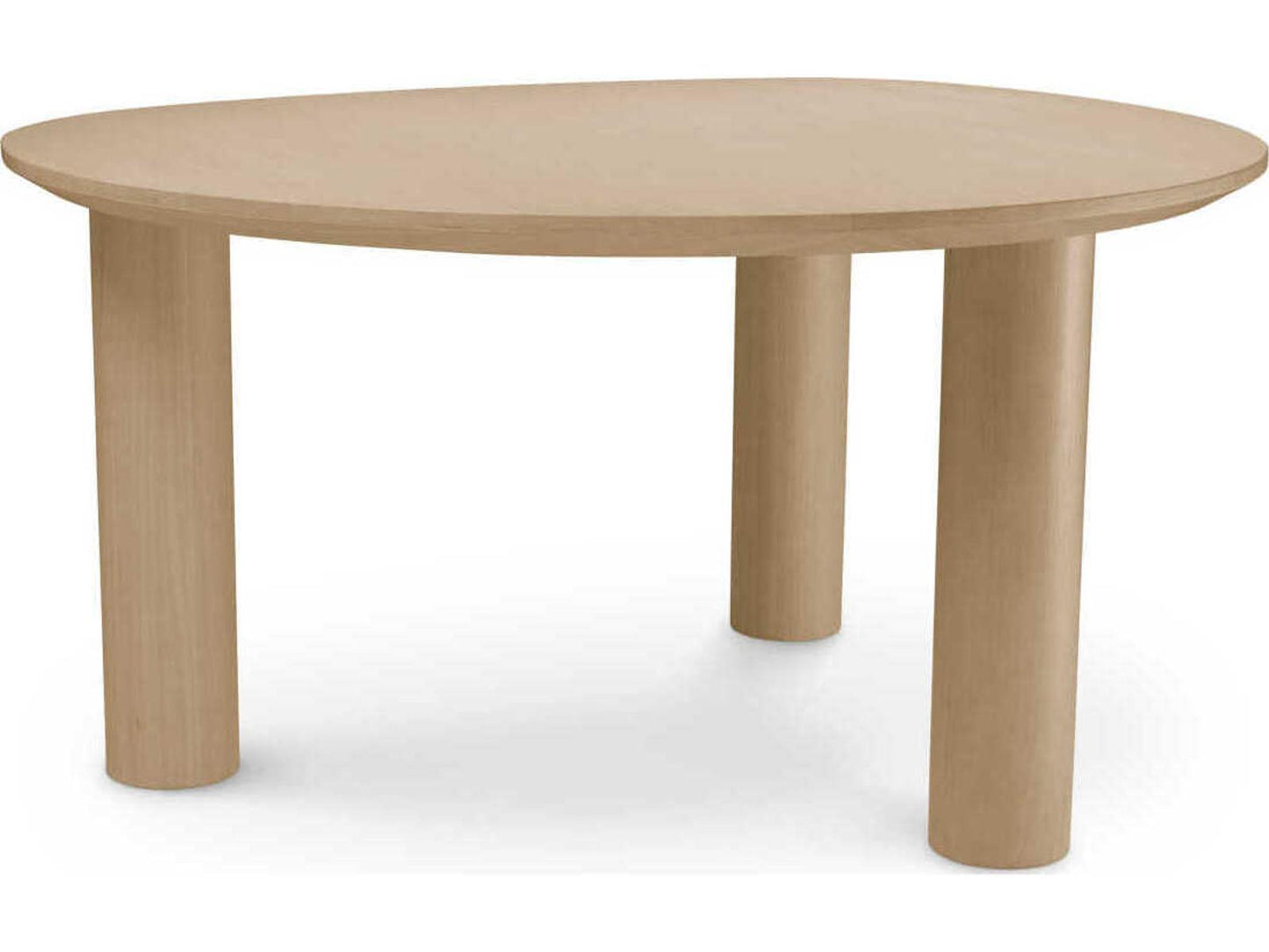 Lombardo Irregular Natural Oak Veneer Dining Table