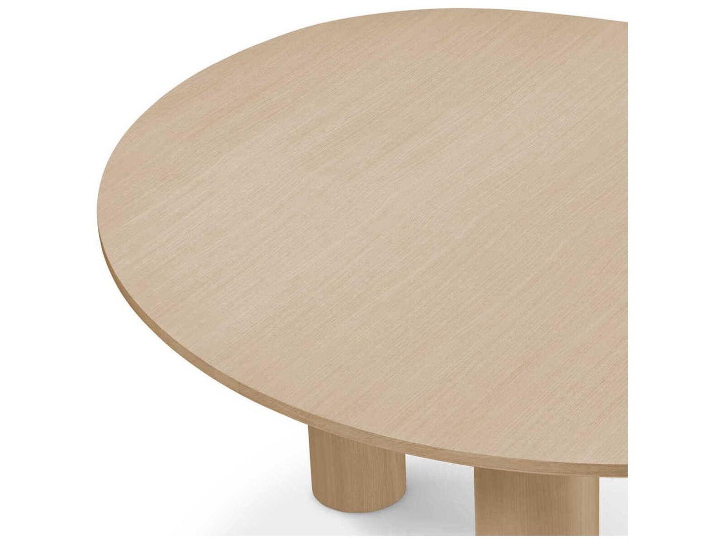 Lombardo Irregular Natural Oak Veneer Dining Table