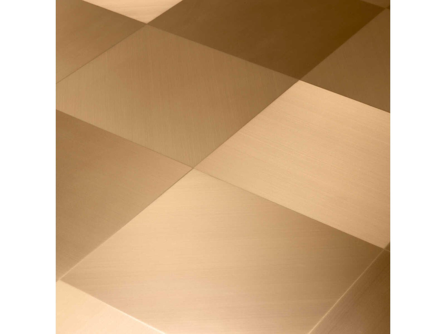 Laporte Square Coffee Table in Brushed Brass