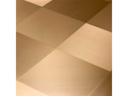 Laporte Square Coffee Table in Brushed Brass