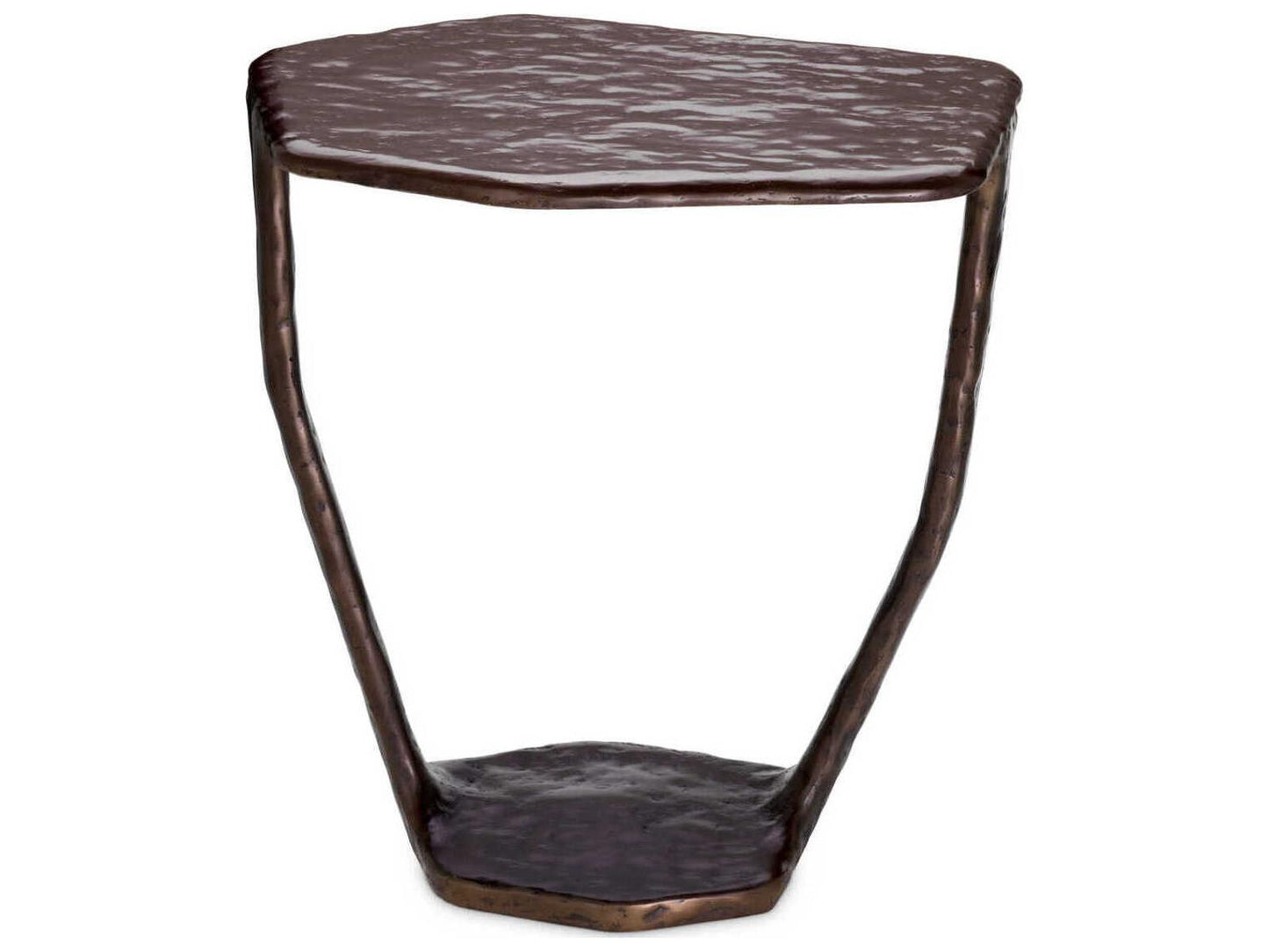 Tigra Free Form Side Table in Bronze Finish
