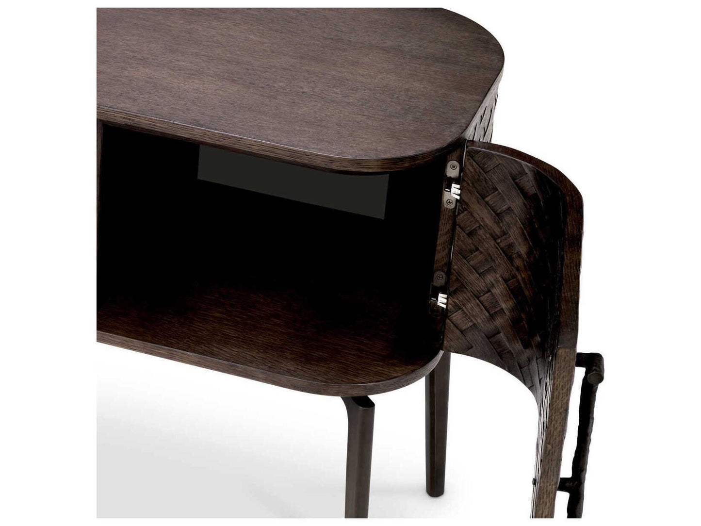 Nilsson Mid-Century Modern Oak Veneer Bronze Dresser