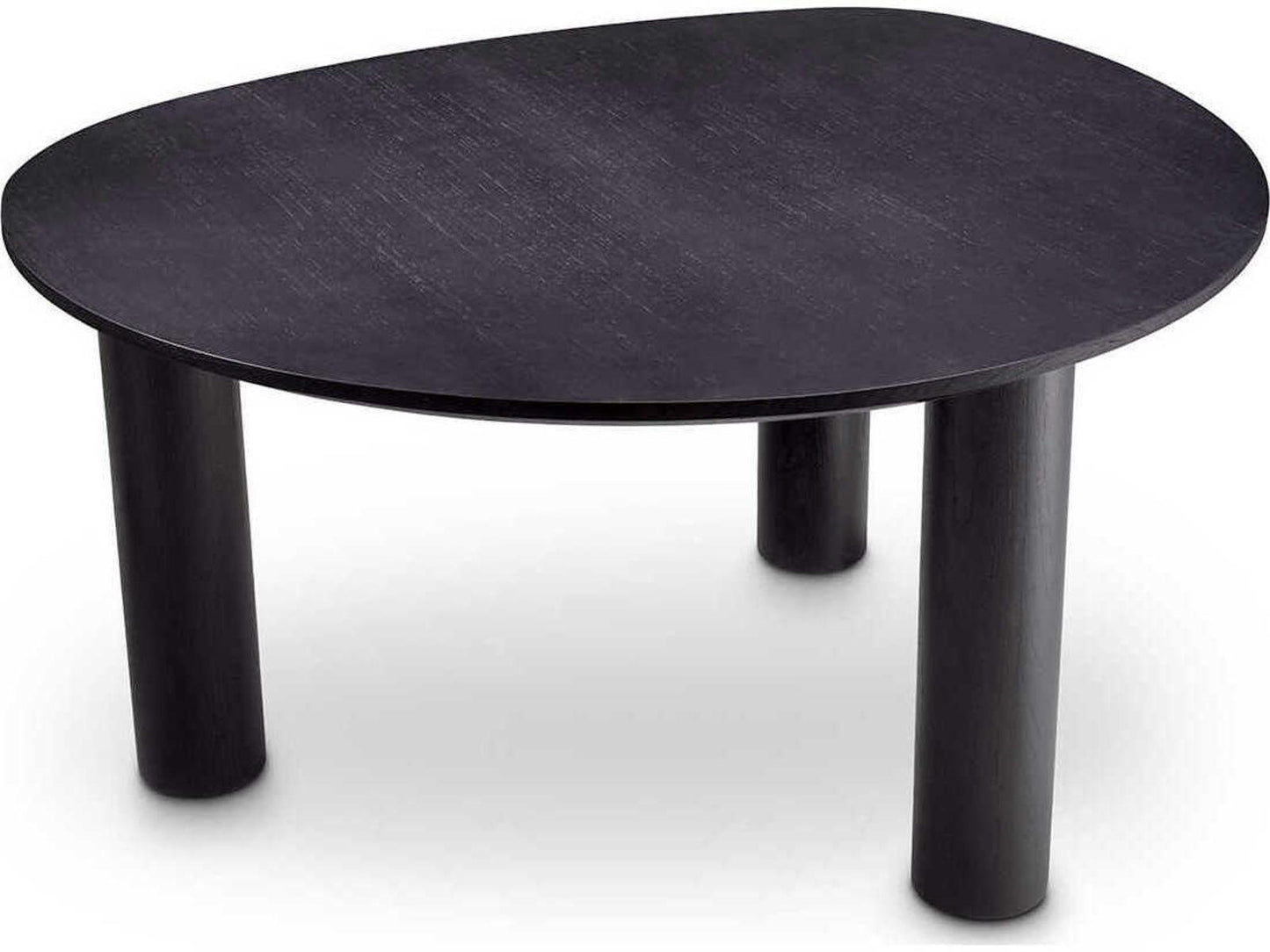 Lombardo Irregular Black Veneer Dining Table