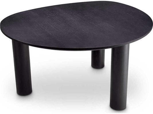 Lombardo Irregular Black Veneer Dining Table