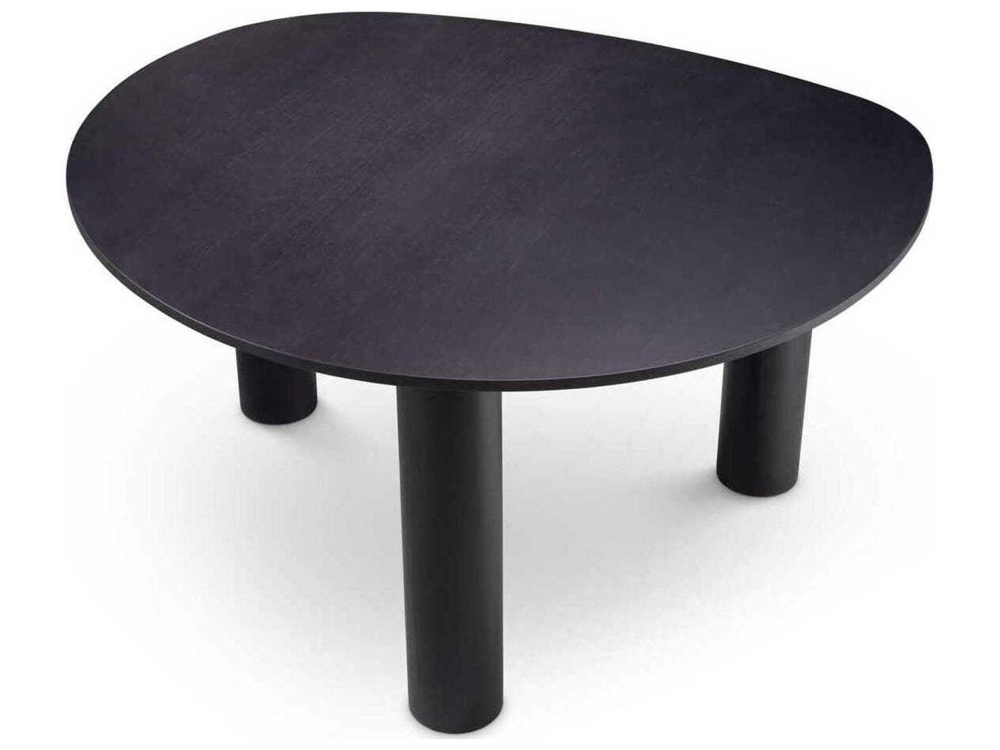 Lombardo Irregular Black Veneer Dining Table