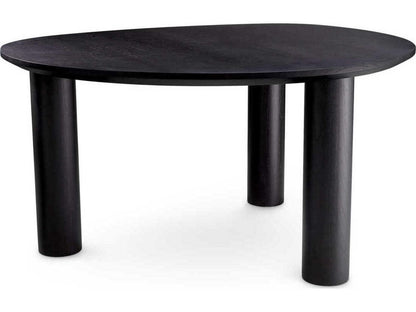 Lombardo Irregular Black Veneer Dining Table