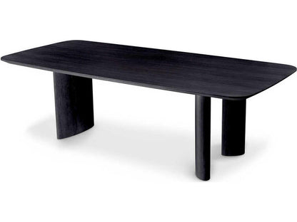 Harmonie S Rectangular Dining Table in Black Veneer