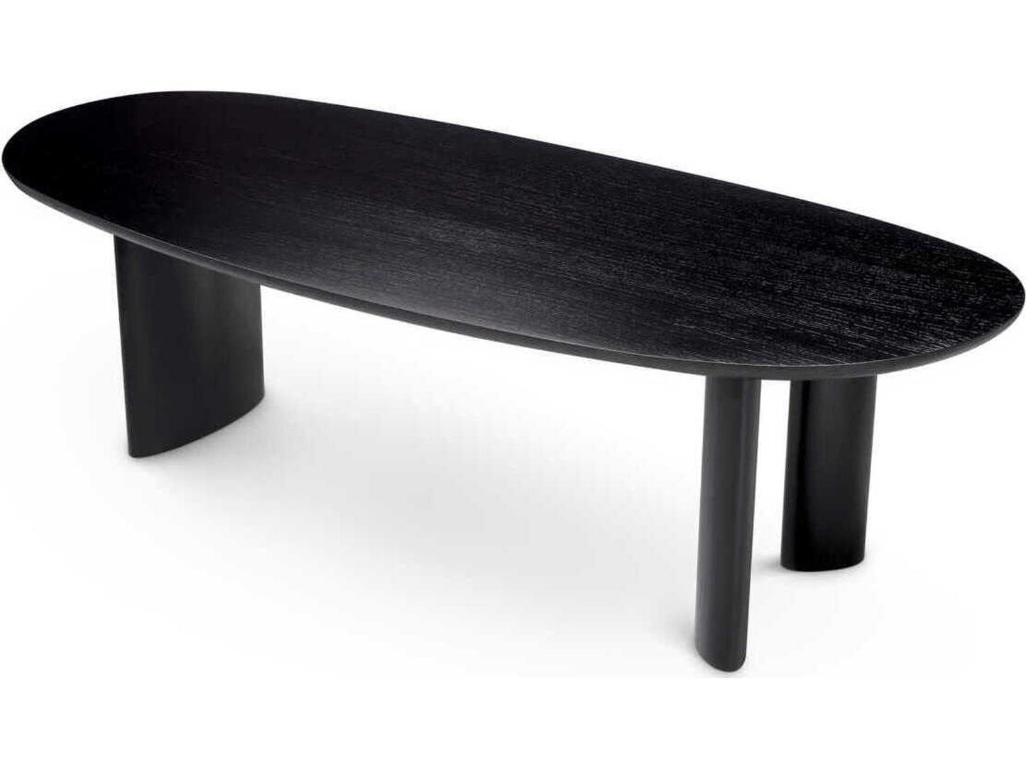 Lindner Oval Dining Table in Black Veneer