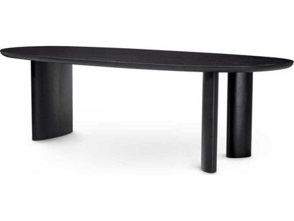 Lindner Oval Dining Table in Black Veneer