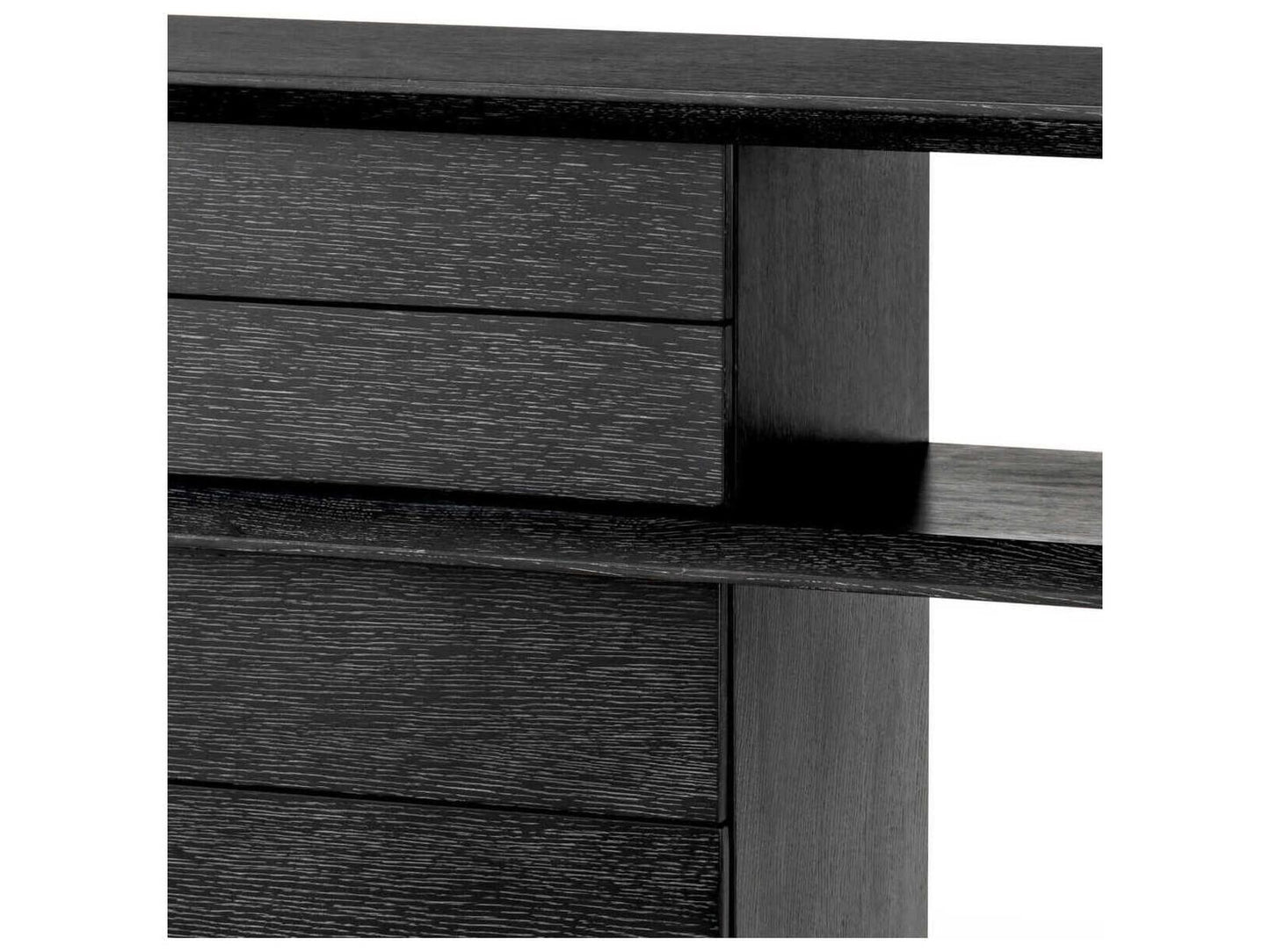 Mantua Charcoal Grey Oak Veneer Console Table