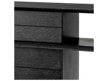 Mantua Charcoal Grey Oak Veneer Console Table