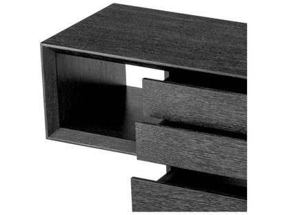 Mantua Charcoal Grey Oak Veneer Console Table